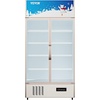 image:imageVEVOR Commercial Merchandiser Refrigerator 2 Glass Doors 23 Cubic Ft Upright Display Beverage Cooler 79 Tall x 394 Width Fridge with LED Lighting for Drink Wine Soda Gold23 cuft