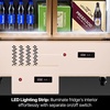 image:imageVEVOR Commercial Merchandiser Refrigerator 2 Glass Doors 23 Cubic Ft Upright Display Beverage Cooler 79 Tall x 394 Width Fridge with LED Lighting for Drink Wine Soda Gold23 cuft