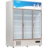 image:imageVEVOR Commercial Merchandiser Refrigerator 2 Glass Doors 23 Cubic Ft Upright Display Beverage Cooler 79 Tall x 394 Width Fridge with LED Lighting for Drink Wine Soda Gold35 cuft