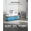 image:imageVEVOR Condensate Removal Pump 150 HP 65 GPH 15 ft Lift 12 Gal Tank Automatic AC Condensation Pump with Float Switch amp 20 ft Hose for Air Conditioner Dehumidifier Furnace Ice Maker Water Drain
