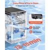 image:imageVEVOR Countertop Ice Maker 44 lbs per Day SelfCleaning Portable Machine with Scoop Nugget Ice Machine with Chewable ICES for Home Kitchen Office Bar amp Party DrawerStyle Ice Access BlackBlack