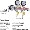 image:imageVEVOR Double Gauge Regulator CO2 Regulator Gauge with 060PSI Heavy Duty CO2 Gauge Gas System Draft Beer Regulator with Check Valve Adjustable Pressure Regulator for Draft Beer Homebrew CGA320Triple Gauge Regulator