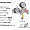 image:imageVEVOR Double Gauge Regulator CO2 Regulator Gauge with 060PSI Heavy Duty CO2 Gauge Gas System Draft Beer Regulator with Check Valve Adjustable Pressure Regulator for Draft Beer Homebrew CGA320Double Gauge Regulator