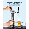 image:imageVEVOR Double Gauge Regulator CO2 Regulator Gauge with 060PSI Heavy Duty CO2 Gauge Gas System Draft Beer Regulator with Check Valve Adjustable Pressure Regulator for Draft Beer Homebrew CGA320DualGauge DualValve