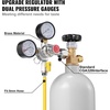 image:imageVEVOR Double Gauge Regulator CO2 Regulator Gauge with 060PSI Heavy Duty CO2 Gauge Gas System Draft Beer Regulator with Check Valve Adjustable Pressure Regulator for Draft Beer Homebrew CGA320Double Gauge Regulator