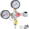 image:imageVEVOR Double Gauge Regulator CO2 Regulator Gauge with 060PSI Heavy Duty CO2 Gauge Gas System Draft Beer Regulator with Check Valve Adjustable Pressure Regulator for Draft Beer Homebrew CGA320Double Gauge Regulator