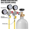 image:imageVEVOR Double Gauge Regulator CO2 Regulator Gauge with 060PSI Heavy Duty CO2 Gauge Gas System Draft Beer Regulator with Check Valve Adjustable Pressure Regulator for Draft Beer Homebrew CGA320Triple Gauge Regulator