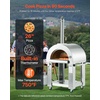image:imageVEVOR Dual Fuel Giant Pizza Oven Outdoor 26 Artisan Large Pizza Ovens Pellet amp Propane Gas Kiln Pizza Maker with Wheels Pizza Stone Multi Fuel Cooker for Camping amp Backyard