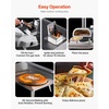 image:imageVEVOR Dual Fuel Outdoor Pizza Oven 12 AutoRotating Propane amp Wood Pellet Pizza Ovens MultiFuel Pizza Maker with Electric Rotation System amp Thermometer for Outside Patio Camping amp Backyard12Inch Dual Fuel Pizza Oven