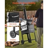 image:imageVEVOR Dual Fuel Outdoor Pizza Oven 12 AutoRotating Propane amp Wood Pellet Pizza Ovens MultiFuel Pizza Maker with Electric Rotation System amp Thermometer for Outside Patio Camping amp Backyard12Inch Wood Pizza Oven