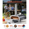 image:imageVEVOR Dual Fuel Outdoor Pizza Oven 12 AutoRotating Propane amp Wood Pellet Pizza Ovens MultiFuel Pizza Maker with Electric Rotation System amp Thermometer for Outside Patio Camping amp Backyard12Inch Dual Fuel Pizza Oven