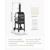 image:imageVEVOR Dual Fuel Outdoor Pizza Oven 12 AutoRotating Propane amp Wood Pellet Pizza Ovens MultiFuel Pizza Maker with Electric Rotation System amp Thermometer for Outside Patio Camping amp Backyard12Inch Wood Pizza Oven