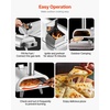 image:imageVEVOR Dual Fuel Pizza Oven Outdoor 12 Inch Wood Fire amp Propane Gas Pizza Oven Pellet amp Propane PizzaMaker with Thermometer Carry Bag Stainless Steel PizzaCook for Outside Camping amp BackyardSilver