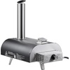 image:imageVEVOR Dual Fuel Pizza Oven Outdoor 12 Inch Wood Fire amp Propane Gas Pizza Oven Pellet amp Propane PizzaMaker with Thermometer Carry Bag Stainless Steel PizzaCook for Outside Camping amp BackyardBlack