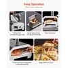 image:imageVEVOR Dual Fuel Pizza Oven Outdoor 16 in Wood Fire amp Propane Gas Pizza Oven Portable Pellet amp Propane PizzaMaker with Thermometer Large Multi Fuel Pizza Cook for Outside Camping amp Backyard16 Inch