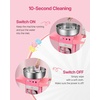 image:imageVEVOR Electric Cotton Candy Machine 1000W Commercial Candy Floss Maker with 205 in Stainless Steel Bowl Sugar Scoop and Drawer Easy Home Use Perfect for Kids Birthday Family Party BluePink