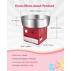 image:imageVEVOR Electric Cotton Candy Machine 1000W Commercial Candy Floss Maker with 205 in Stainless Steel Bowl Sugar Scoop and Drawer Easy Home Use Perfect for Kids Birthday Family Party BlueRed