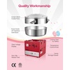 image:imageVEVOR Electric Cotton Candy Machine 1000W Commercial Candy Floss Maker with 205 in Stainless Steel Bowl Sugar Scoop and Drawer Easy Home Use Perfect for Kids Birthday Family Party BlueRed