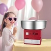 image:imageVEVOR Electric Cotton Candy Machine 1000W Commercial Candy Floss Maker with 205 in Stainless Steel Bowl Sugar Scoop and Drawer Easy Home Use Perfect for Kids Birthday Family Party BlueRed