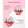image:imageVEVOR Electric Cotton Candy Machine 1000W Commercial Candy Floss Maker with 205 in Stainless Steel Bowl Sugar Scoop and Drawer Easy Home Use Perfect for Kids Birthday Family Party BlueRed