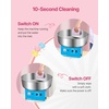 image:imageVEVOR Electric Cotton Candy Machine 1000W Commercial Candy Floss Maker with 205 in Stainless Steel Bowl Sugar Scoop and Drawer Easy Home Use Perfect for Kids Birthday Family Party BlueBlue