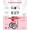 image:imageVEVOR Electric Cotton Candy Machine 1000W Commercial Candy Floss Maker with 205 in Stainless Steel Bowl Sugar Scoop and Drawer Easy Home Use Perfect for Kids Birthday Family Party BlueRed