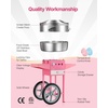 image:imageVEVOR Electric Cotton Candy Machine 1000W Commercial Candy Floss Maker with 205 in Stainless Steel Bowl Sugar Scoop and Drawer Easy Home Use Perfect for Kids Birthday Family Party BluePink