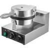 image:imageVEVOR Electric Crepe Maker 16Inch Commercial Crepe Machine 1700W Flat Plate Crepe Griddle Nonstick Stainless Steel Pancake Making Machine Desktop Circular Cereals Pancake Stove with Temp ControlIce Cream Cone  1230 W