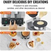 image:imageVEVOR Electric Crepe Maker 16Inch Commercial Crepe Machine 1700W Flat Plate Crepe Griddle Nonstick Stainless Steel Pancake Making Machine Desktop Circular Cereals Pancake Stove with Temp ControlIce Cream Cone  1230 W