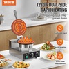 image:imageVEVOR Electric Crepe Maker 16Inch Commercial Crepe Machine 1700W Flat Plate Crepe Griddle Nonstick Stainless Steel Pancake Making Machine Desktop Circular Cereals Pancake Stove with Temp ControlIce Cream Cone  1230 W