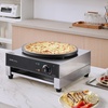 image:imageVEVOR Electric Crepe Maker 16Inch Commercial Crepe Machine 1700W Flat Plate Crepe Griddle Nonstick Stainless Steel Pancake Making Machine Desktop Circular Cereals Pancake Stove with Temp Control16 inch Single  1700 W