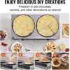 image:imageVEVOR Electric Crepe Maker 16Inch Commercial Crepe Machine 1700W Flat Plate Crepe Griddle Nonstick Stainless Steel Pancake Making Machine Desktop Circular Cereals Pancake Stove with Temp Control16 inch Double  3400 W