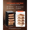 image:imageVEVOR Electric Humidor 288L 1700 Counts Electric Cigar Humidor Cabinet with Compressor Cooling Constant Humidity amp Temperature Control Spanish Cedar Wood Shelves amp Drawers 7 Layers for Household88L