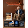 image:imageVEVOR Electric Humidor 50L 300 Counts Electric Cigar Humidor Cabinet with Compressor Cooling Constant Humidity amp Temperature Control Spanish Cedar Wood Shelves amp Drawers 2 Layers for Household50L
