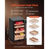 image:imageVEVOR Electric Humidor 50L 300 Counts Electric Cigar Humidor Cabinet with Compressor Cooling Constant Humidity amp Temperature Control Spanish Cedar Wood Shelves amp Drawers 2 Layers for Household75L