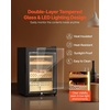 image:imageVEVOR Electric Humidor 70L 400 Counts Electric Cigar Humidor Cabinet with Compressor Cooling Constant Humidity amp Temperature Control Spanish Cedar Wood Shelves amp Drawers 4 Layers for HouseholdBlack