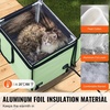 image:imageVEVOR Elevated Heated Cat House Cuboid Kitty Shelter 900D Oxford Cloth Foldable Cat Shelter with Heated Pad for Winter to Stay Warm amp Cozy Light Green Middle16 L x 13 W x 15 H