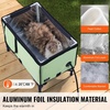 image:imageVEVOR Elevated Heated Cat House Cuboid Kitty Shelter 900D Oxford Cloth Foldable Cat Shelter with Heated Pad for Winter to Stay Warm amp Cozy Light Green Middle21 L x 13 W x 16 H