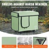 image:imageVEVOR Elevated Heated Cat House Cuboid Kitty Shelter 900D Oxford Cloth Foldable Cat Shelter with Heated Pad for Winter to Stay Warm amp Cozy Light Green Middle16 L x 13 W x 15 H