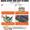 image:imageVEVOR Elevated Heated Cat House Cuboid Kitty Shelter 900D Oxford Cloth Foldable Cat Shelter with Heated Pad for Winter to Stay Warm amp Cozy Light Green Middle25 L x 13 W x 16 H