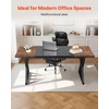 image:imageVEVOR Executive Desk 709 x 315 inch Large Computer Desk PC Workstation for Home Office Modern Simple Wood Laptop Study Writing Table Metal Frame Business Furniture Rustic Brown and Black708  315