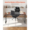 image:imageVEVOR Executive Desk 709 x 315 inch Large Computer Desk PC Workstation for Home Office Modern Simple Wood Laptop Study Writing Table Metal Frame Business Furniture Rustic Brown and Black63  236