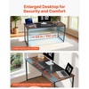 image:imageVEVOR Executive Desk 709 x 315 inch Large Computer Desk PC Workstation for Home Office Modern Simple Wood Laptop Study Writing Table Metal Frame Business Furniture Rustic Brown and Black63  236