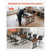 image:imageVEVOR Executive Desk 709 x 315 inch Large Computer Desk PC Workstation for Home Office Modern Simple Wood Laptop Study Writing Table Metal Frame Business Furniture Rustic Brown and Black708  315