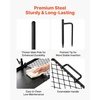 image:imageVEVOR Folding Campfire Grill Heavy Duty Steel Mesh Grate 224 Portable Camping Grates Over Fire Pit Camp Fire Cooking Equipment with Legs Carrying Bag Grilling Rack for Outdoor Open Flame Cooking2412 inch Swivel