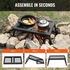 image:imageVEVOR Folding Campfire Grill Heavy Duty Steel Mesh Grate 224 Portable Camping Grates Over Fire Pit Camp Fire Cooking Equipment with Legs Carrying Bag Grilling Rack for Outdoor Open Flame Cooking181212 inch