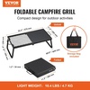 image:imageVEVOR Folding Campfire Grill Heavy Duty Steel Mesh Grate 224 Portable Camping Grates Over Fire Pit Camp Fire Cooking Equipment with Legs Carrying Bag Grilling Rack for Outdoor Open Flame Cooking22411 inch
