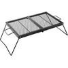 image:imageVEVOR Folding Campfire Grill Heavy Duty Steel Mesh Grate 224 Portable Camping Grates Over Fire Pit Camp Fire Cooking Equipment with Legs Carrying Bag Grilling Rack for Outdoor Open Flame Cooking2415 inch Folding
