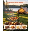 image:imageVEVOR Folding Campfire Grill Heavy Duty Steel Mesh Grate 224 Portable Camping Grates Over Fire Pit Camp Fire Cooking Equipment with Legs Carrying Bag Grilling Rack for Outdoor Open Flame Cooking1616 inch Swivel Upgraded