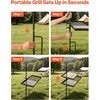 image:imageVEVOR Folding Campfire Grill Heavy Duty Steel Mesh Grate 224 Portable Camping Grates Over Fire Pit Camp Fire Cooking Equipment with Legs Carrying Bag Grilling Rack for Outdoor Open Flame Cooking2412 inch Swivel